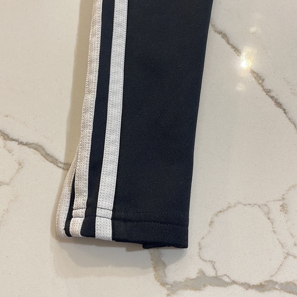 White and black adidas running pants - Picture 4 of 5